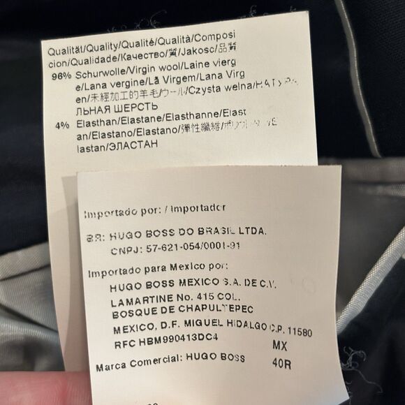 Hugo Boss The Jam 75 Sharp 3 Blazer Jacket Mens Size 40R  Navy Blue Wool - Picture 5 of 8